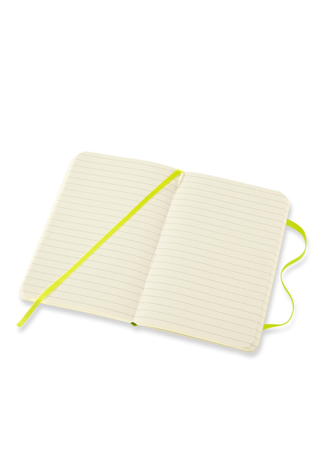 Moleskine Notebook Pocket Ruled Soft Cover - voorkant 3 neongroen