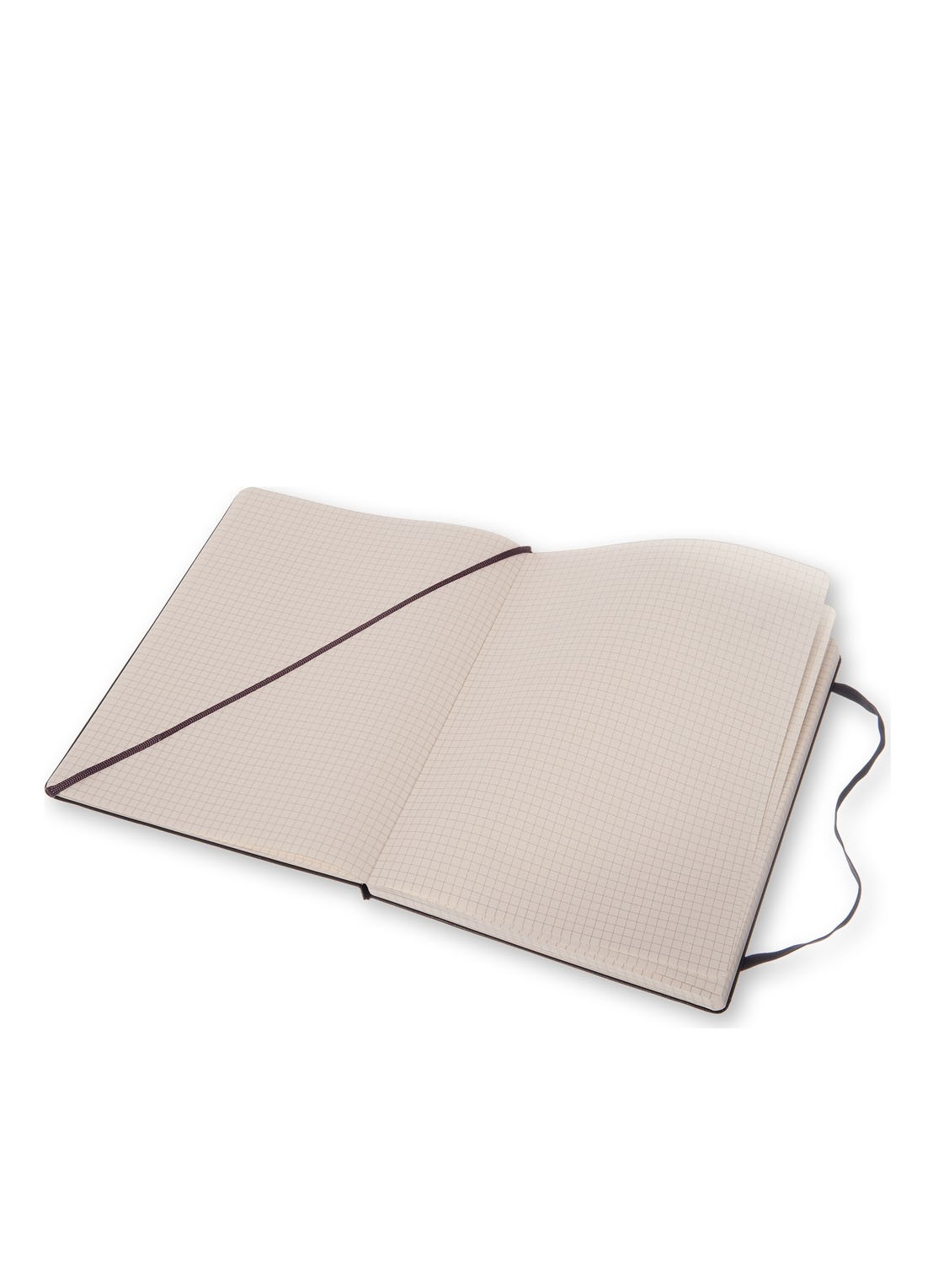 Moleskine Notitieboek geruit papier 14 x 19 cm - voorkant 2 zwart