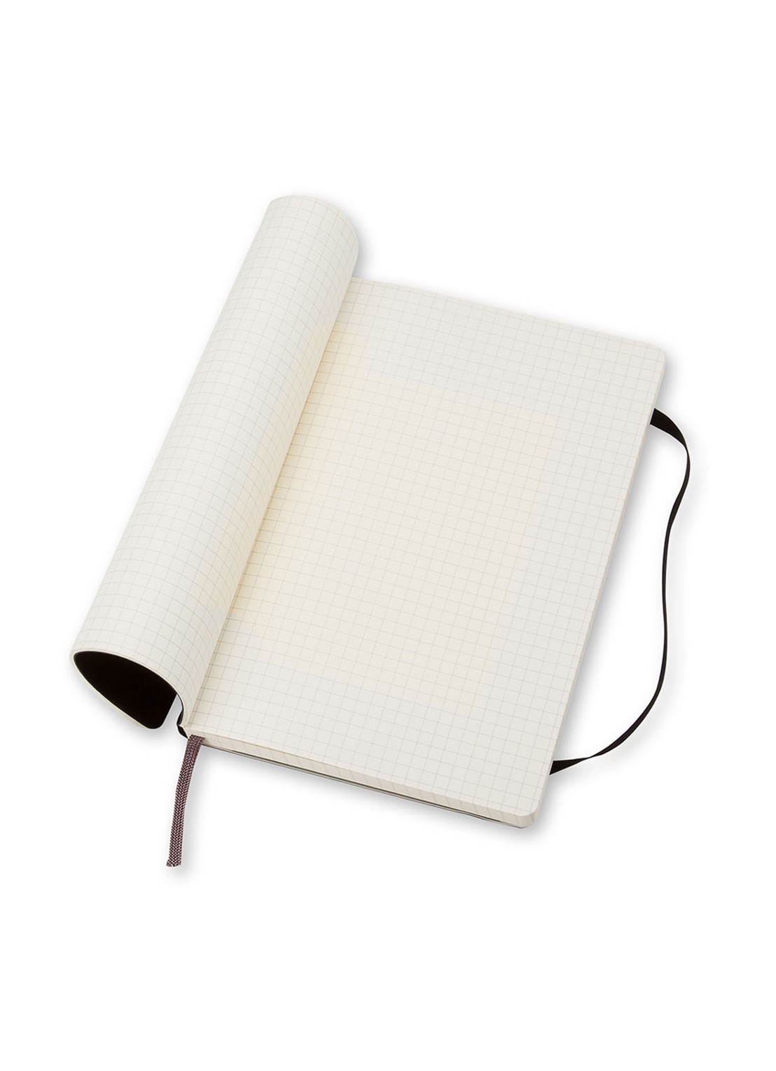 Moleskine Notitieboek met geruit papier 21 x 13 cm - voorkant 2 zwart