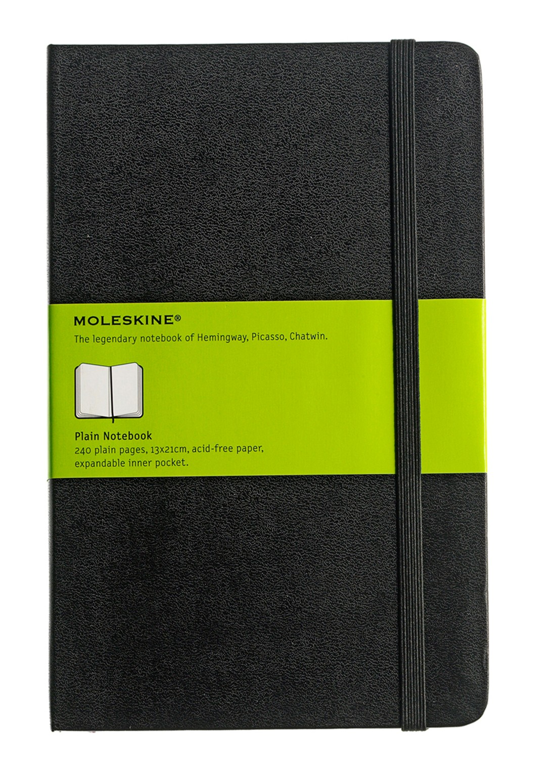 Moleskine Notitieboek Moleskine Blanco L - voorkant zwart