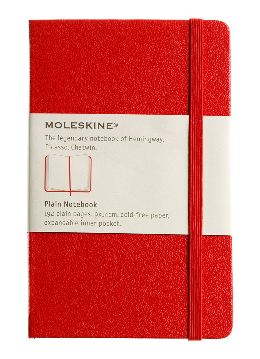Moleskine Notitieboek Moleskine Blanco P - voorkant rood