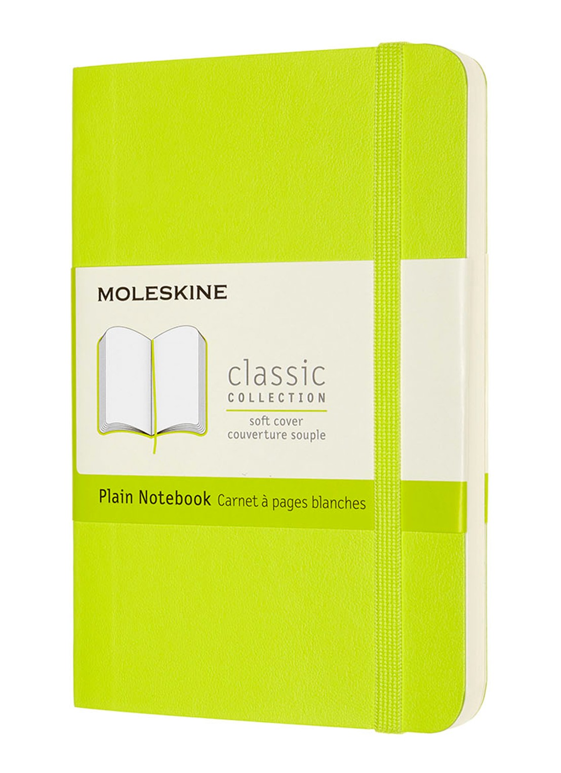 Moleskine  Pocket Plain notitieboek - voorkant neongroen