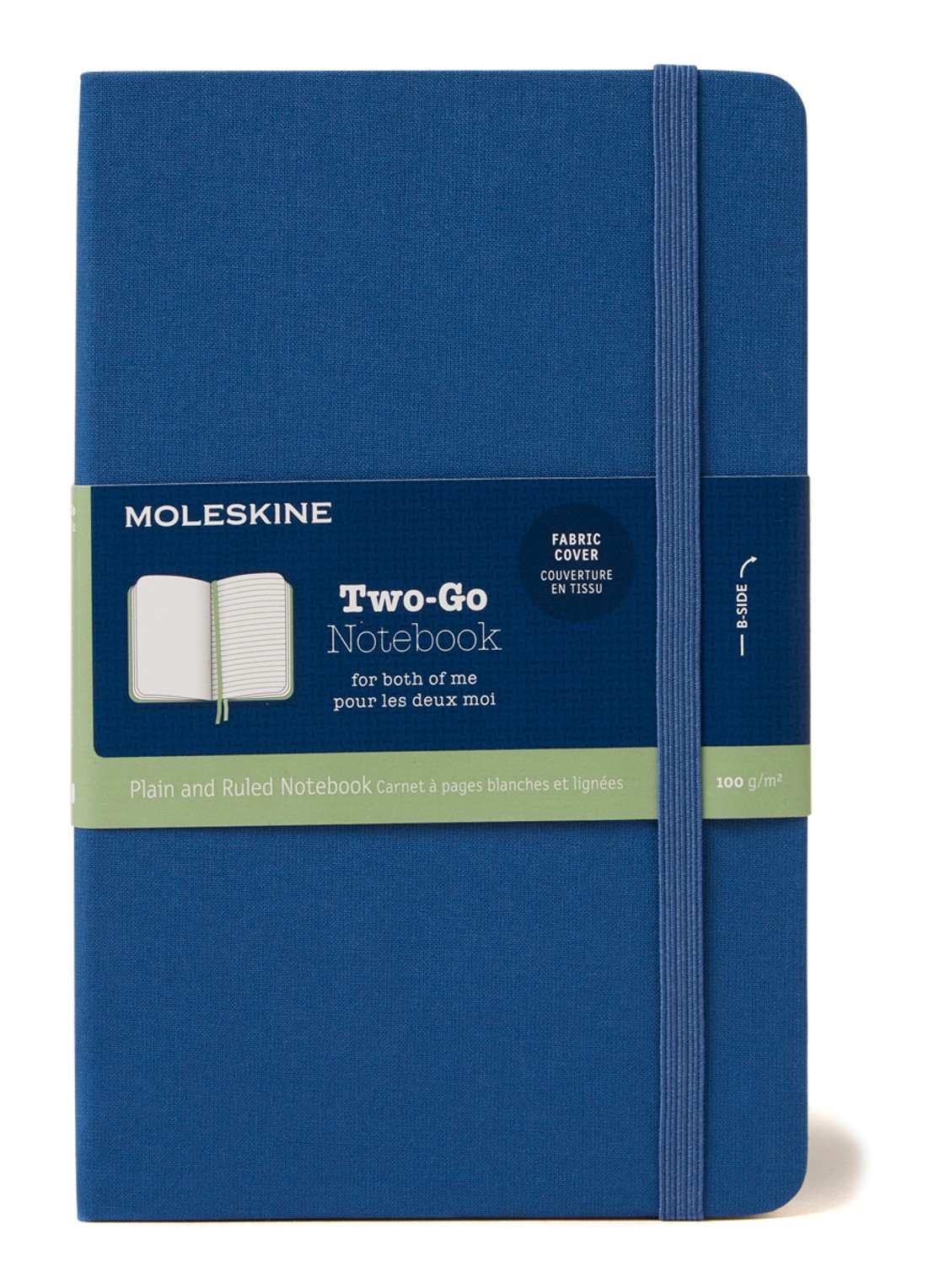 Moleskine Two-Go notitieboek 18 x 11,5 cm - voorkant 2 jeans