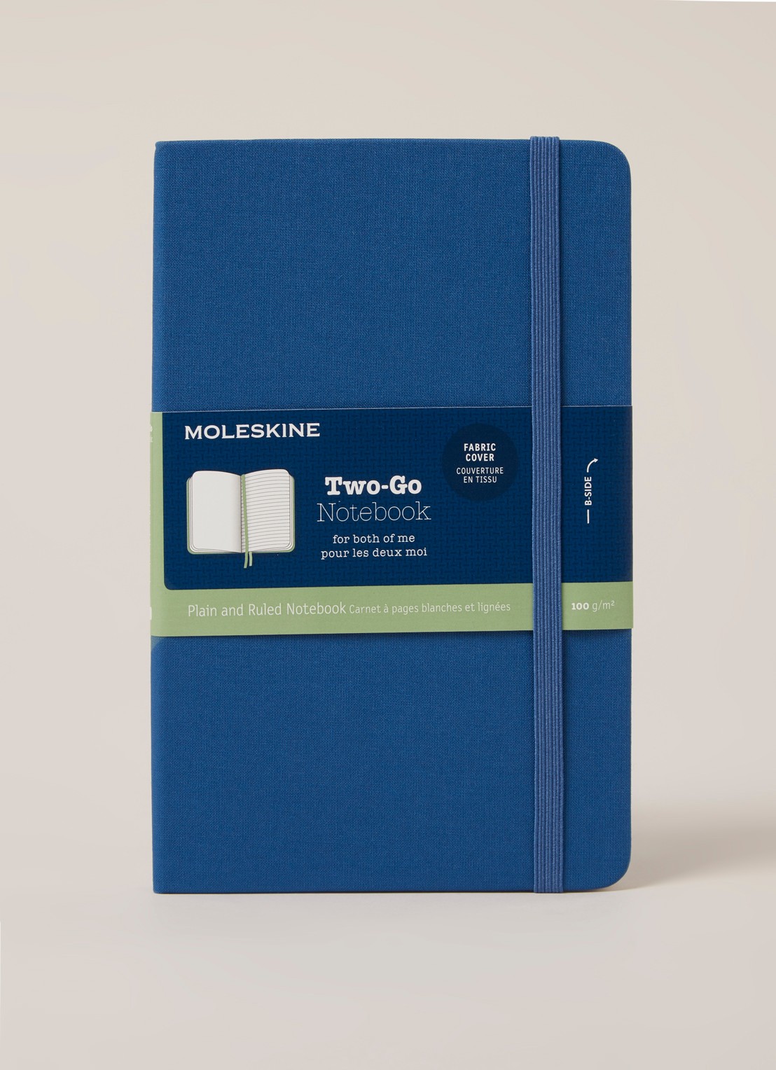 Moleskine Two-Go notitieboek 18 x 11,5 cm - voorkant 3 jeans