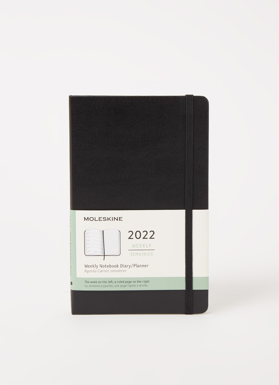 Moleskine Weekly Notebook A5 agenda 2022 - voorkant 3 zwart
