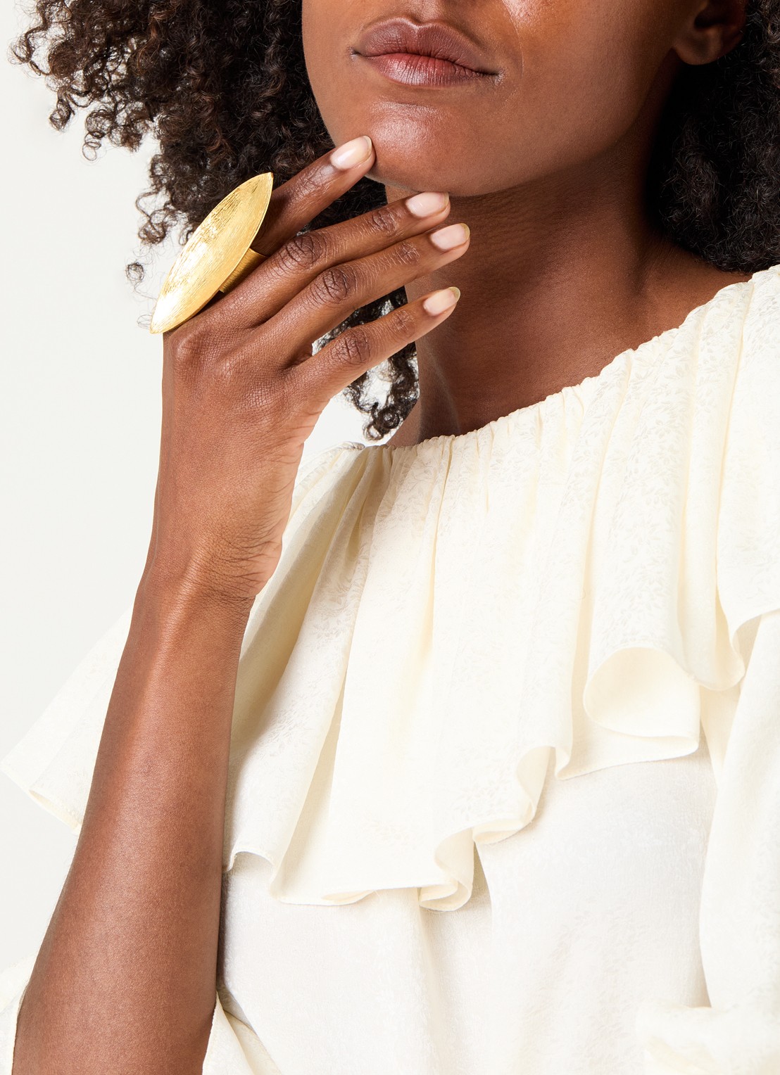 Moliane Berry ring verguld - voorkant 2 goud