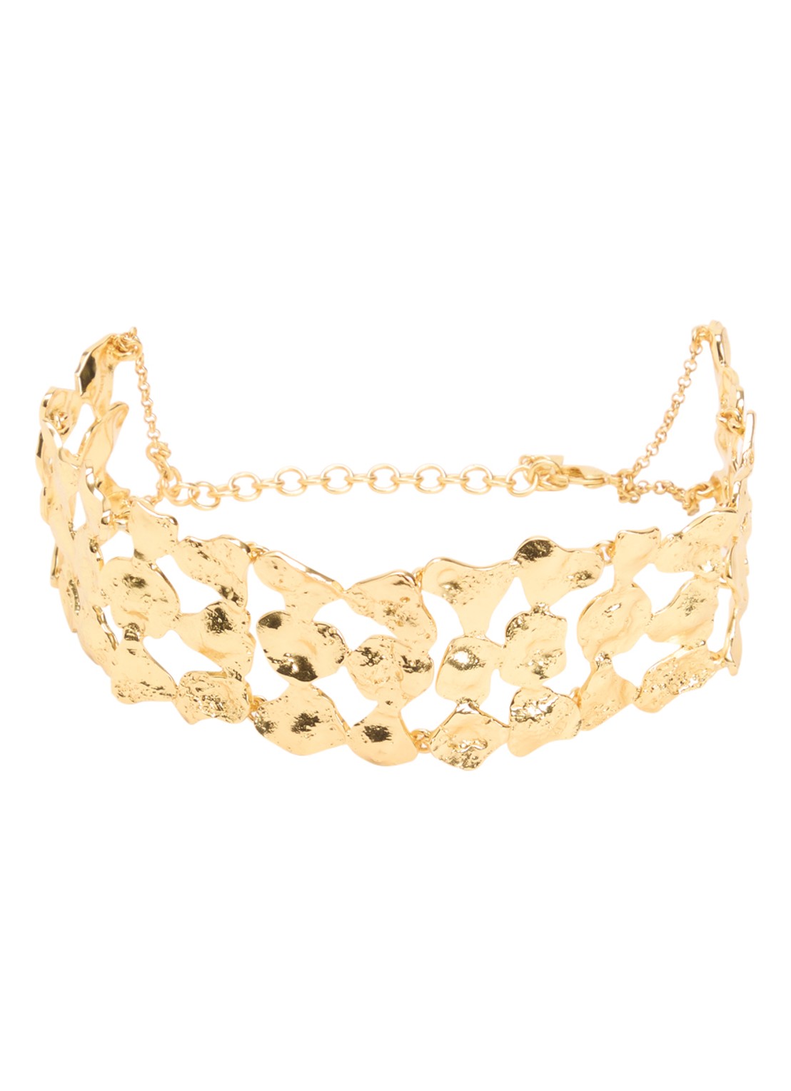Moliane Calypso choker verguld - voorkant 4 goud