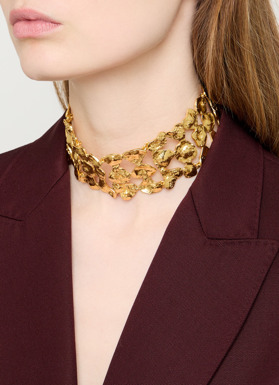 Moliane Calypso choker verguld - voorkant 5 goud