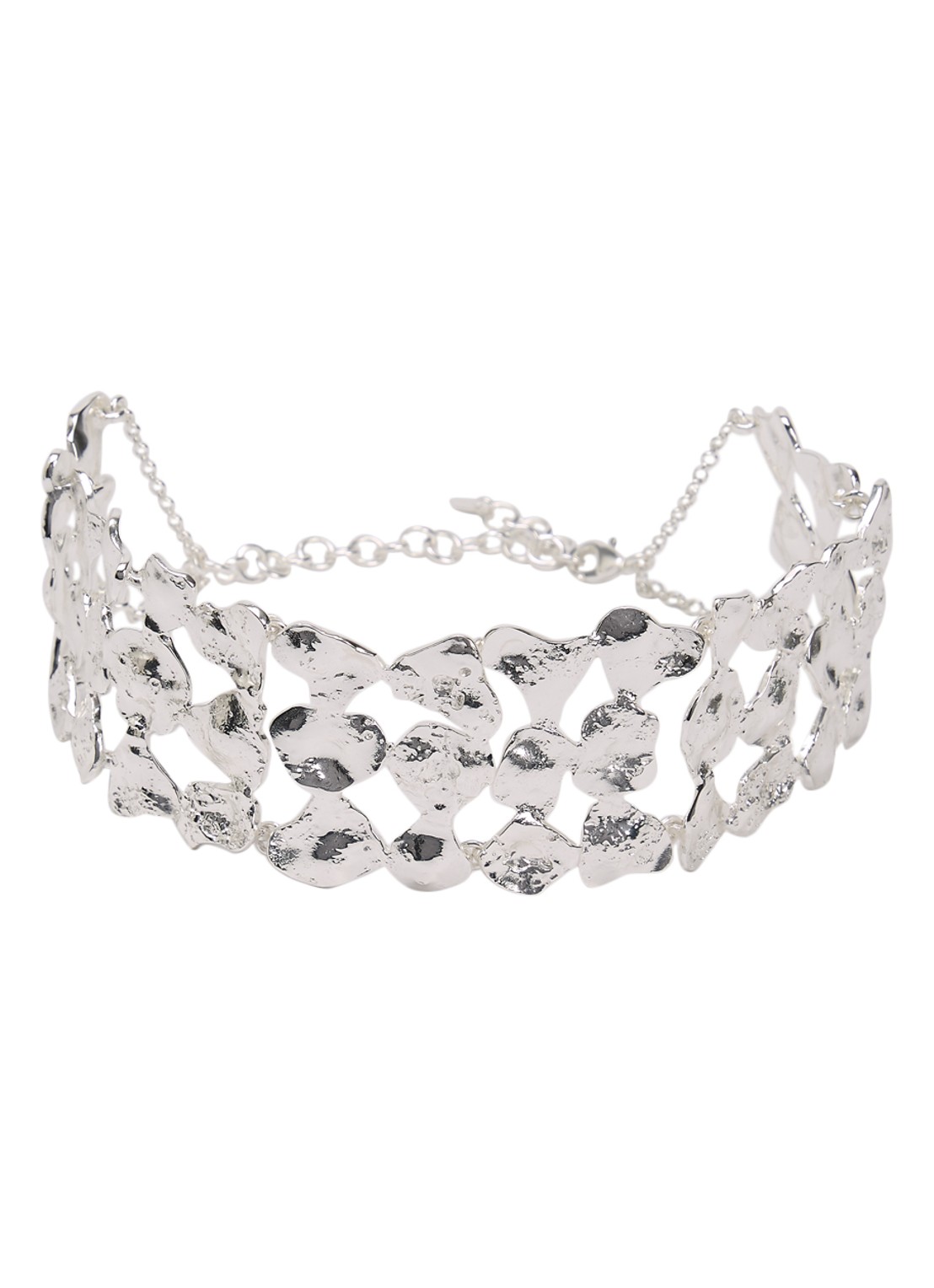Moliane Calypso choker verzilverd - voorkant 4 zilver