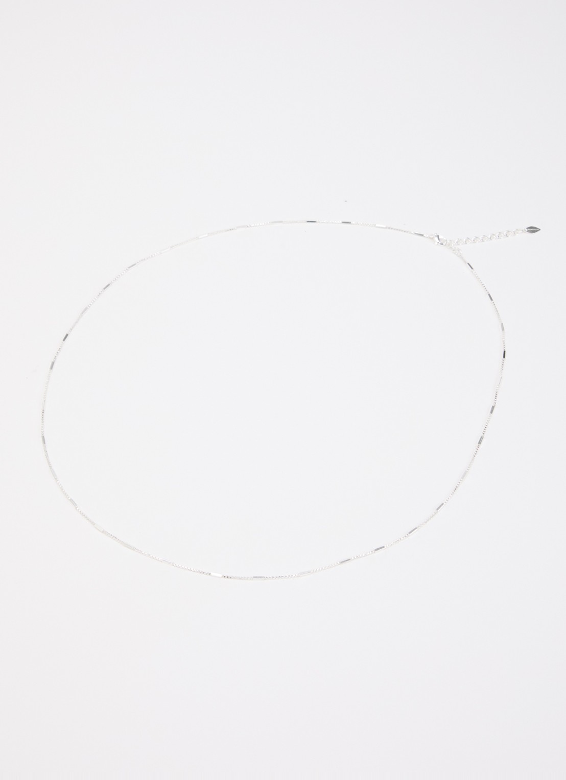 Moliane Dix ketting verzilverd - detail zilver