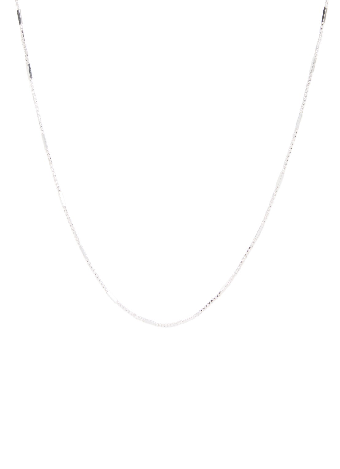 Moliane Dix ketting verzilverd - voorkant 4 zilver