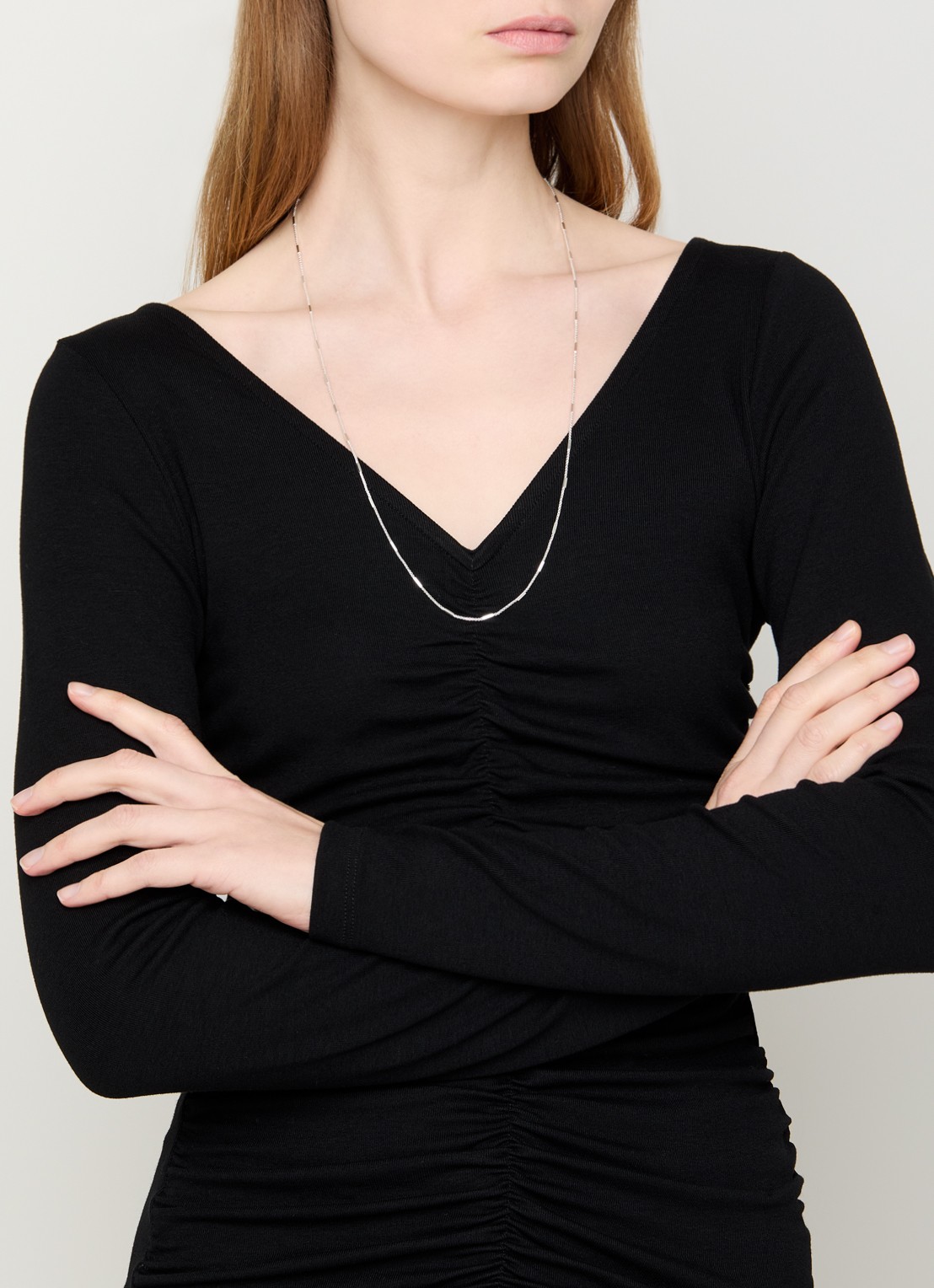 Moliane Dix ketting verzilverd - voorkant 5 zilver