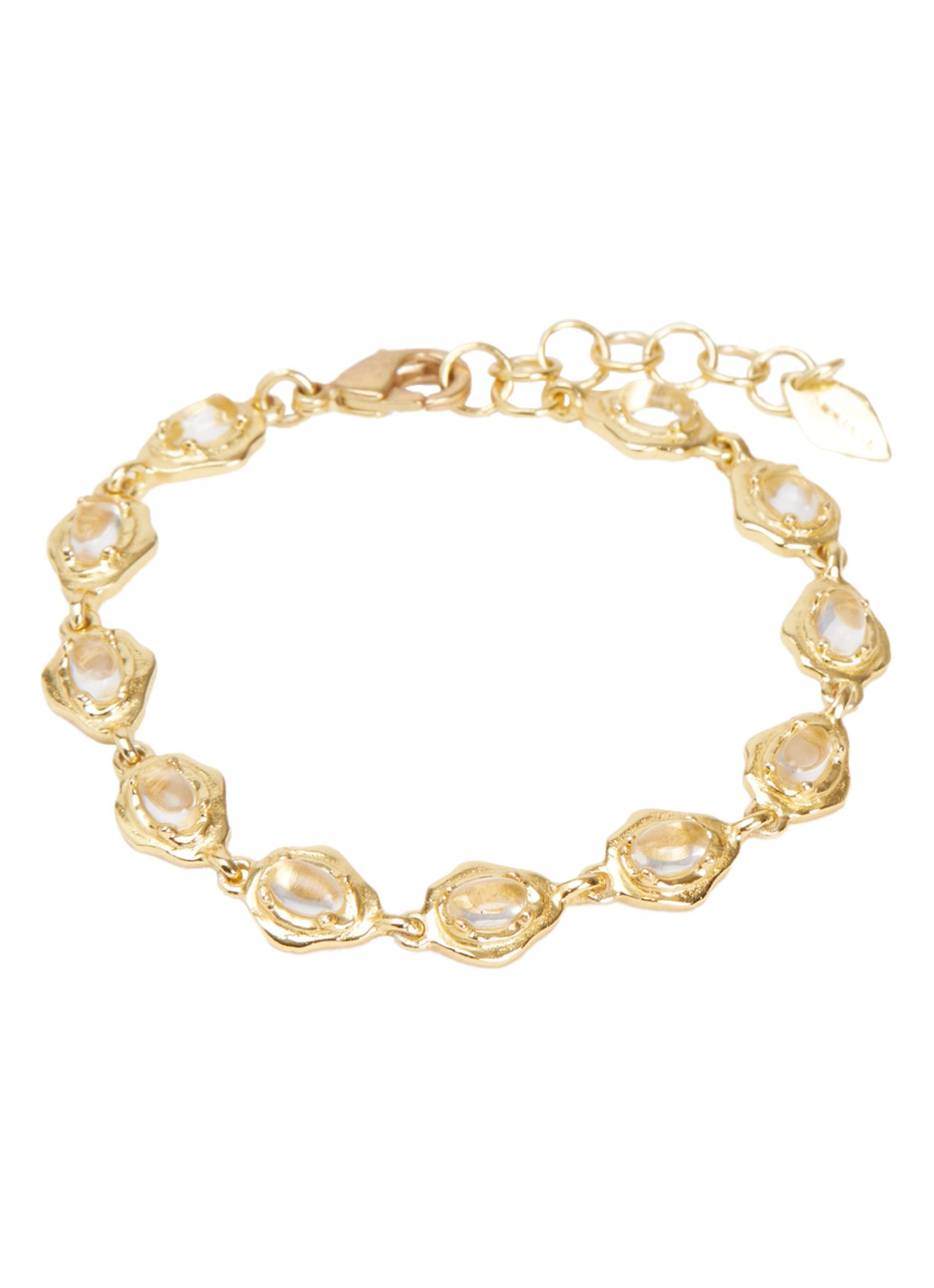 Moliane Lamia armband verguld - voorkant goud