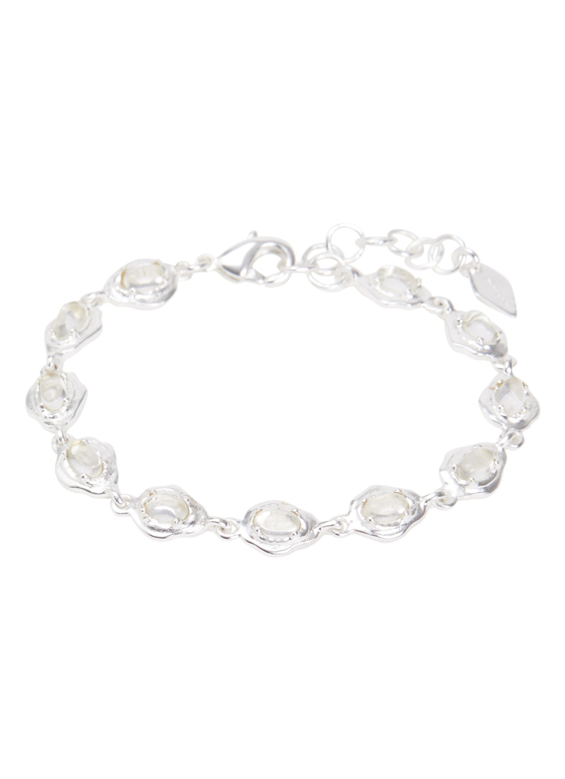 Moliane Lamia armband verguld - voorkant zilver