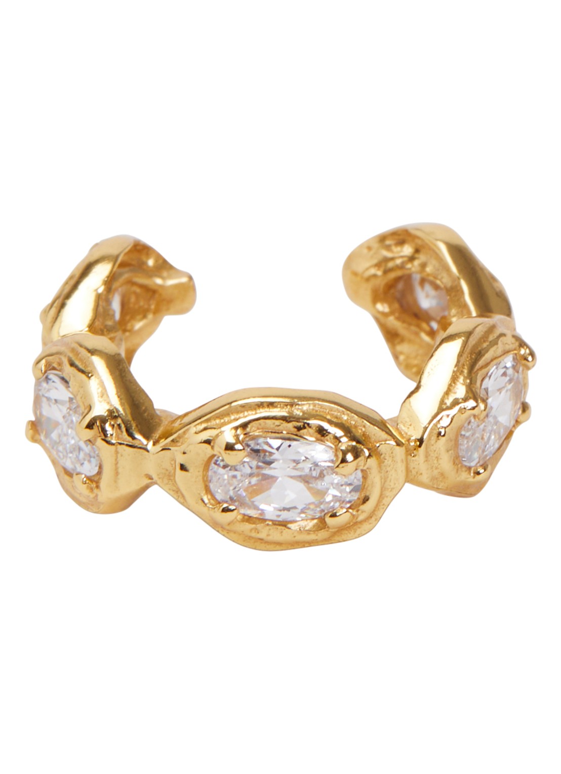 Moliane Lamia ear cuff verguld - voorkant 2 goud