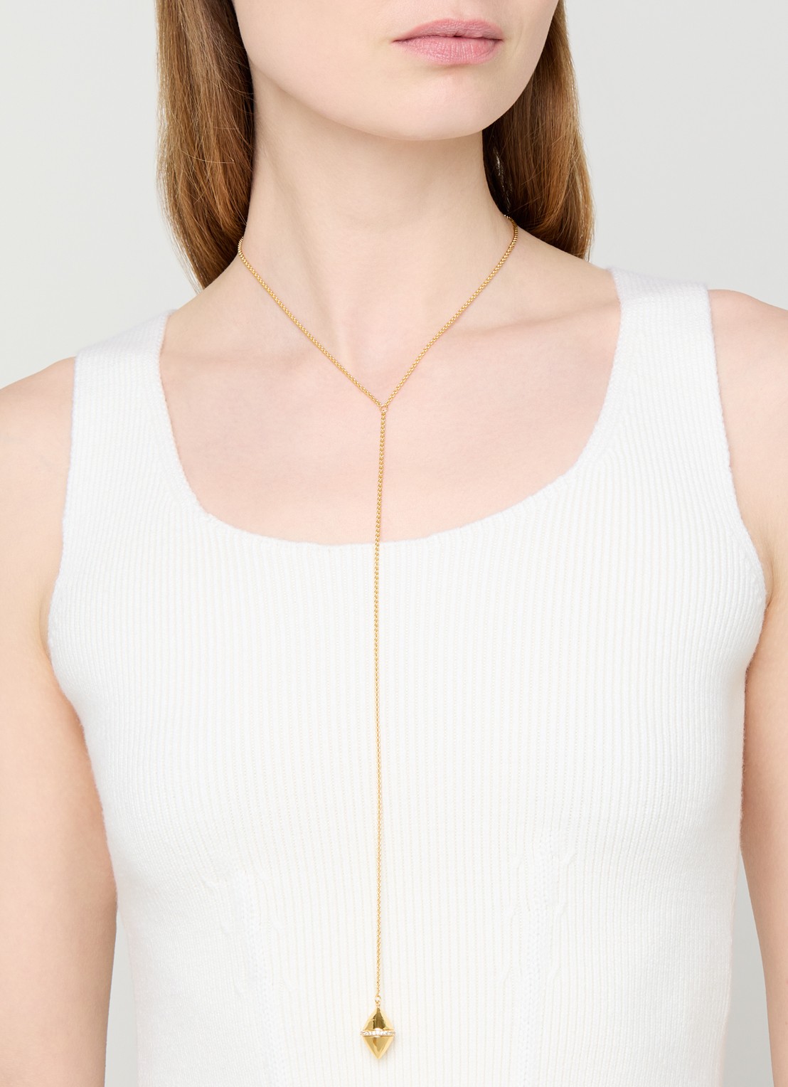 Moliane Olive ketting verguld - voorkant 2 goud