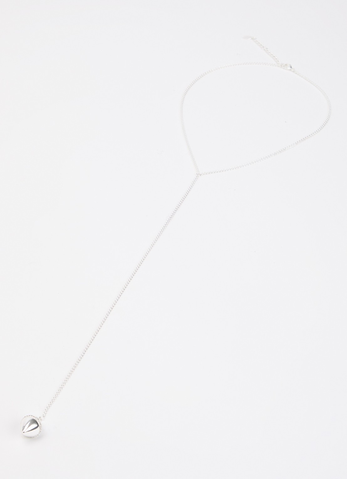 Moliane Olive ketting verzilverd - detail 3 zilver