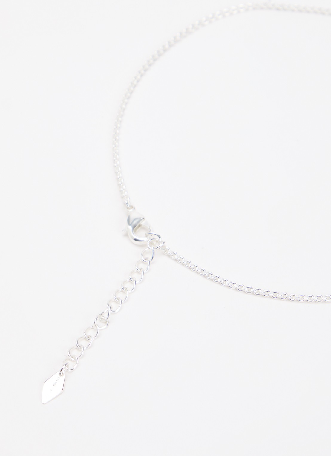 Moliane Olive ketting verzilverd - detail 4 zilver