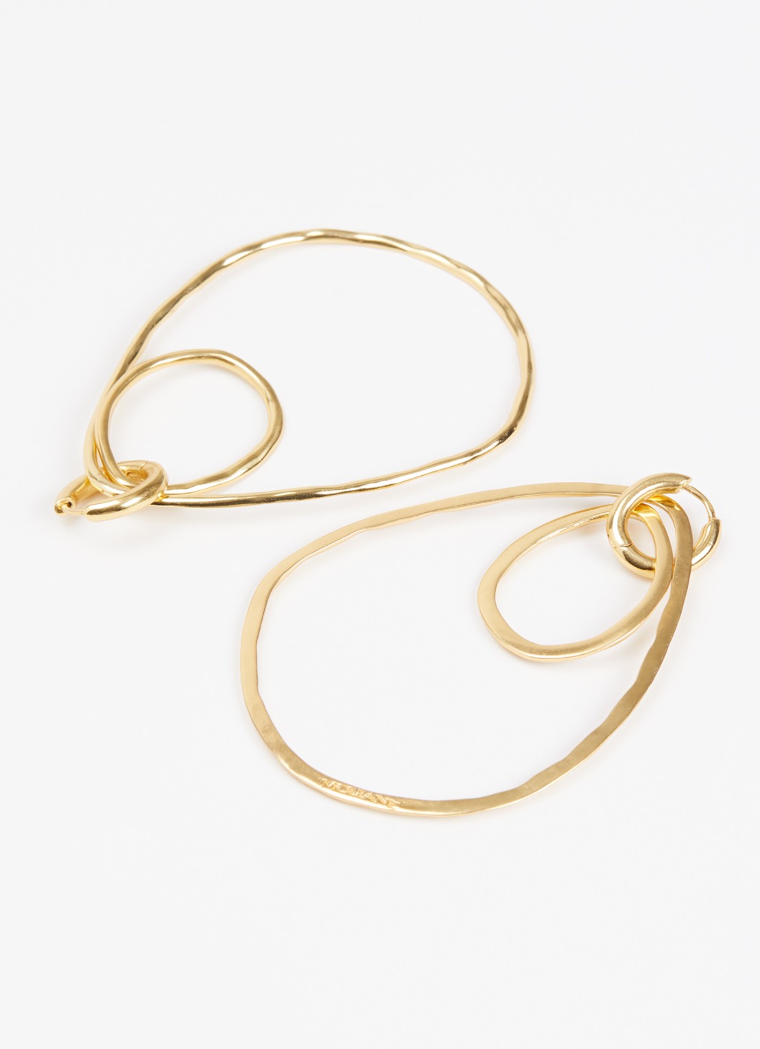 Moliane Rania oorringen verguld - detail goud