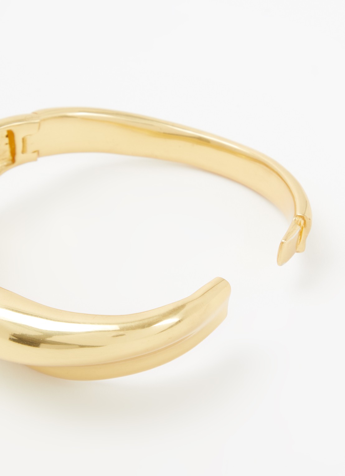 Moliane Wave bangle verguld - detail 3 goud
