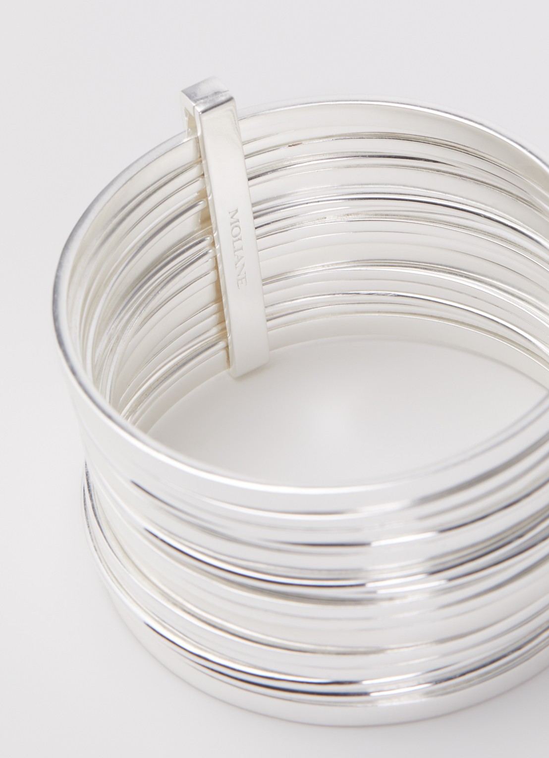 Moliane Zahara armband verguld - detail zilver