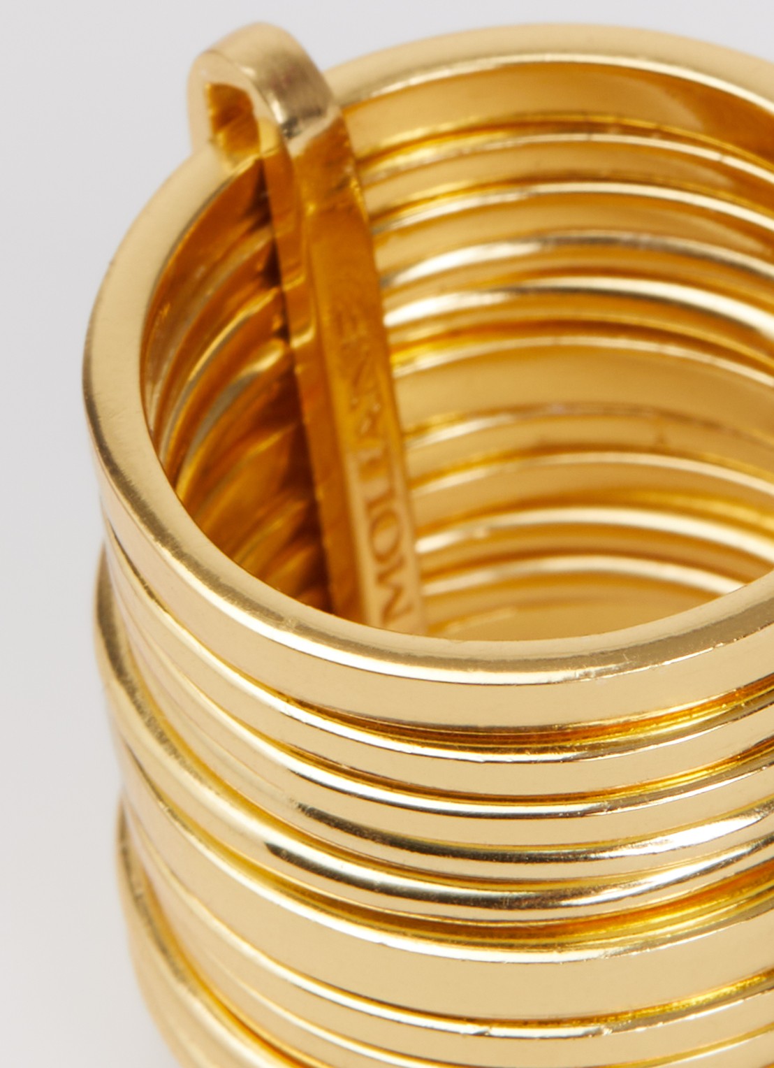 Moliane Zahara ring verguld - detail goud