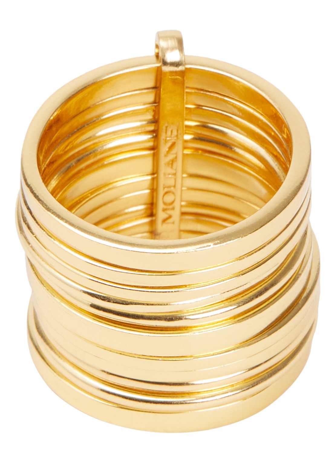 Moliane Zahara ring verguld - voorkant 2 goud