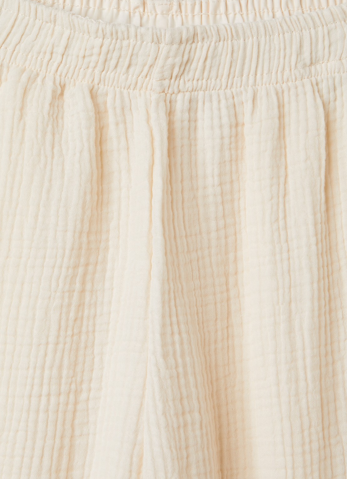 Molo Agatha loose fit broek met structuur - detail 3 gebroken wit