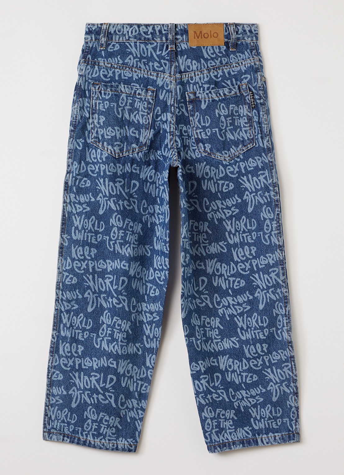 Molo Aiden straight leg jeans - voorkant 2 indigo