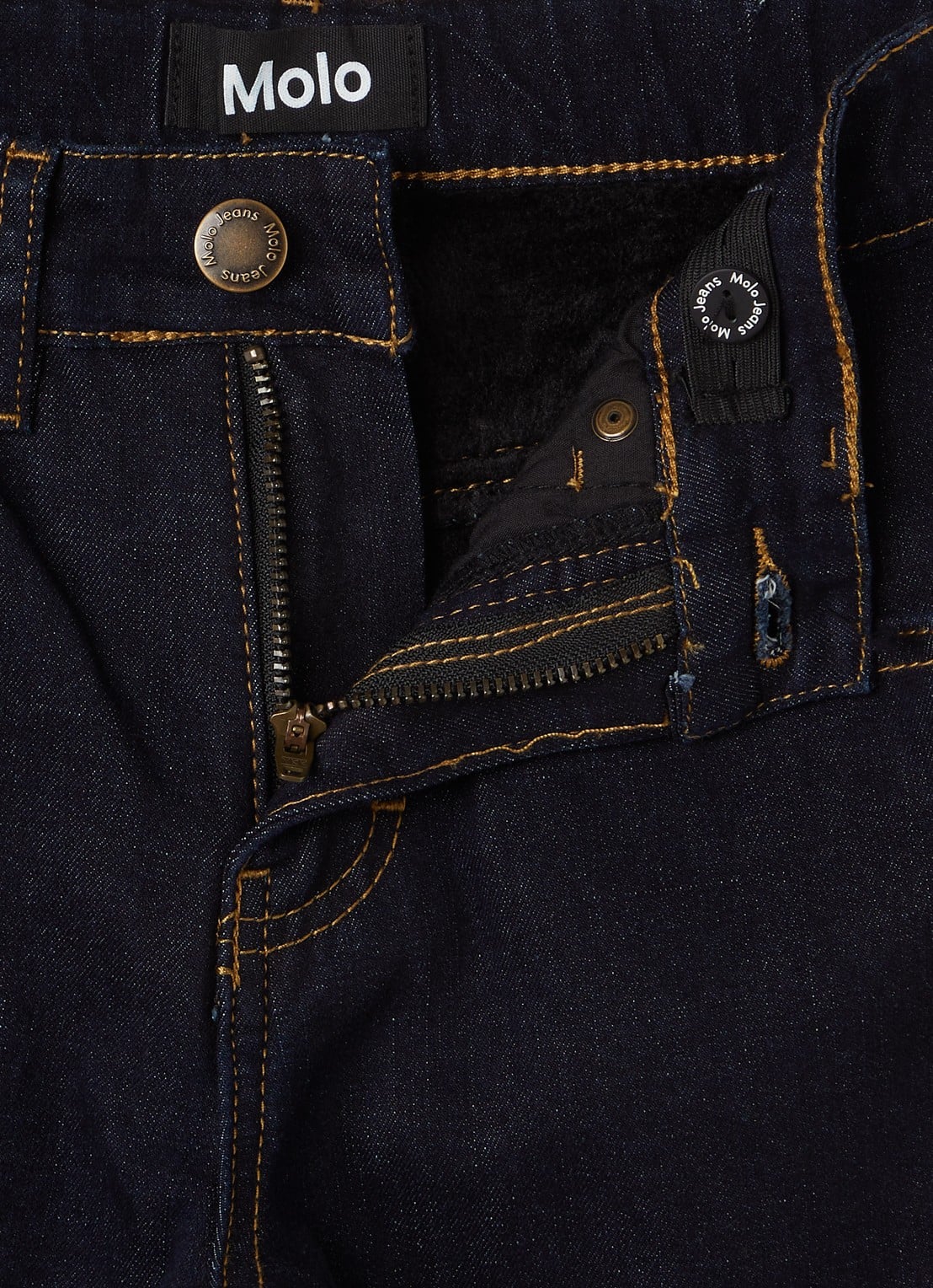 Molo Andy straight leg jeans - detail 3 indigo