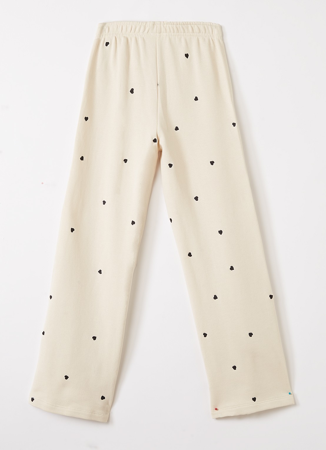 Molo Anna straight fit joggingbroek met borduring - voorkant 2 zand