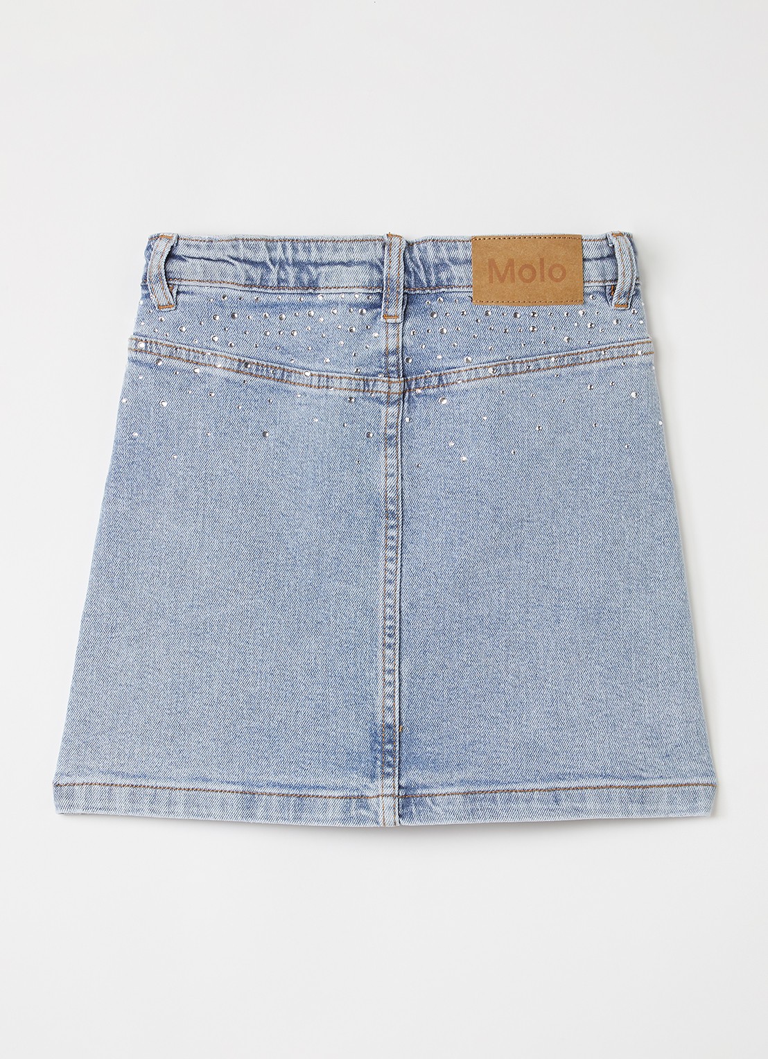Molo Bera minirok met studs - voorkant 2 indigo