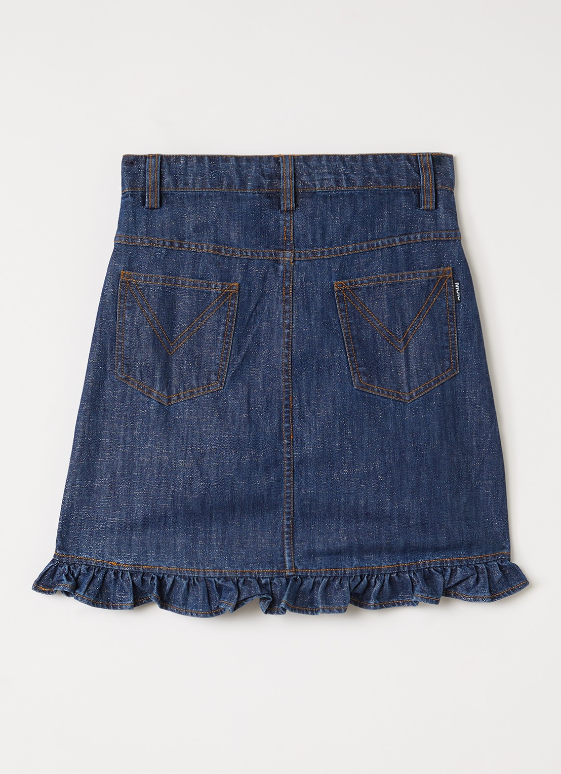 Molo Berit rok van denim - voorkant 2 blauw