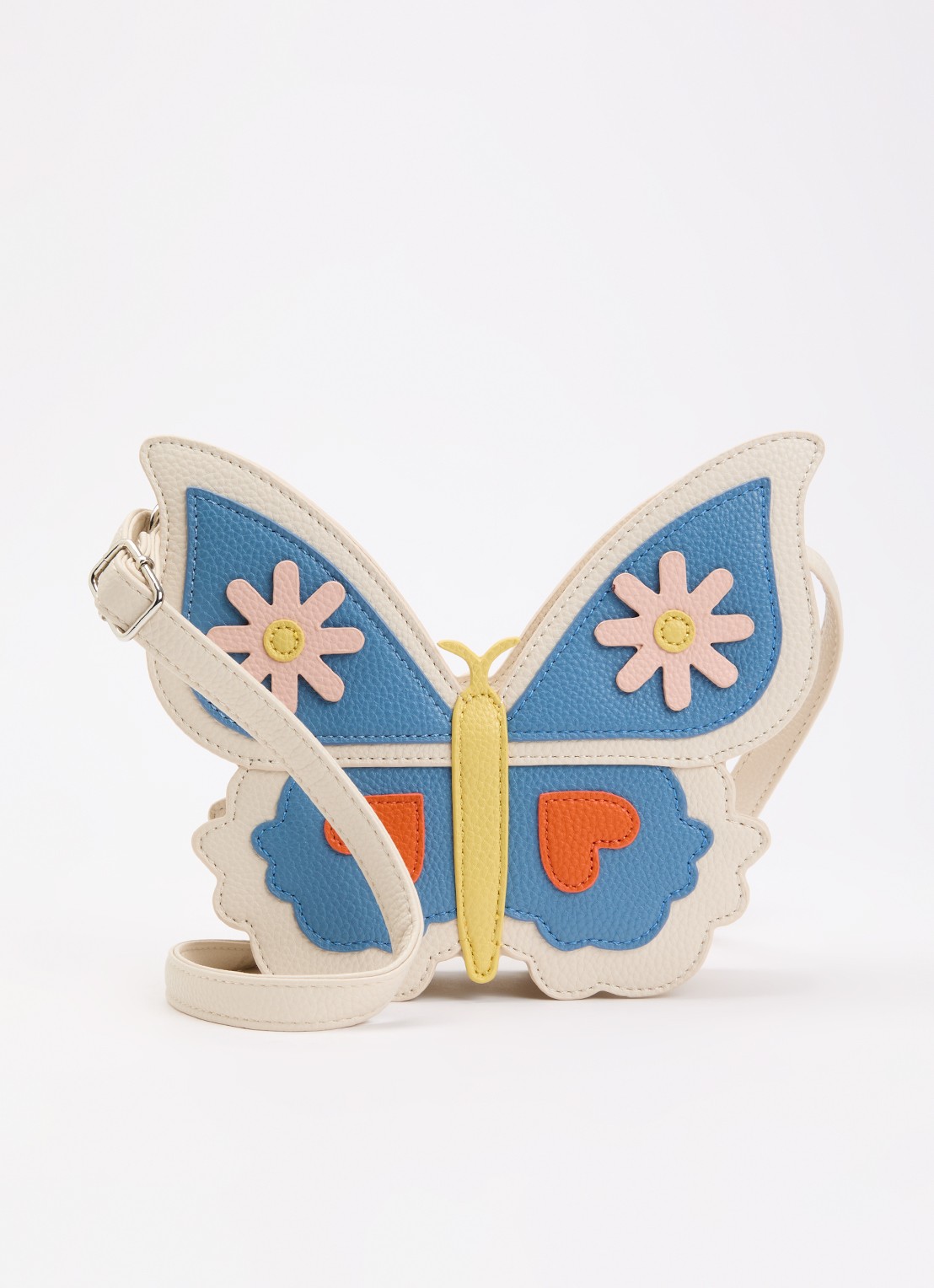 Molo Butterfly schoudertas van imitatieleer - voorkant 4 beige