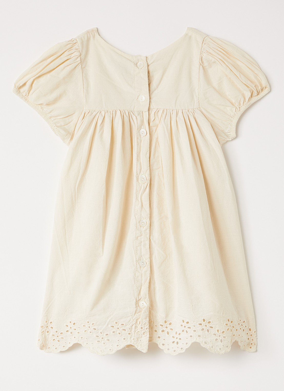 Molo Carmen tuniekjurk met broderie - voorkant 2 beige