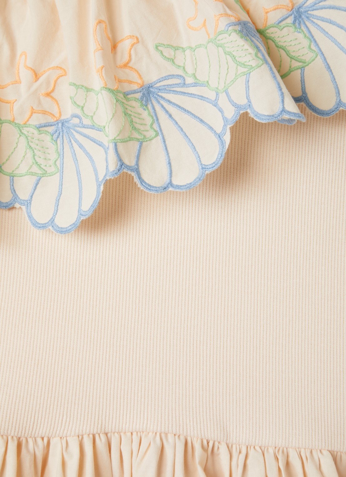 Molo Cato jurk met borduring - detail 3 creme