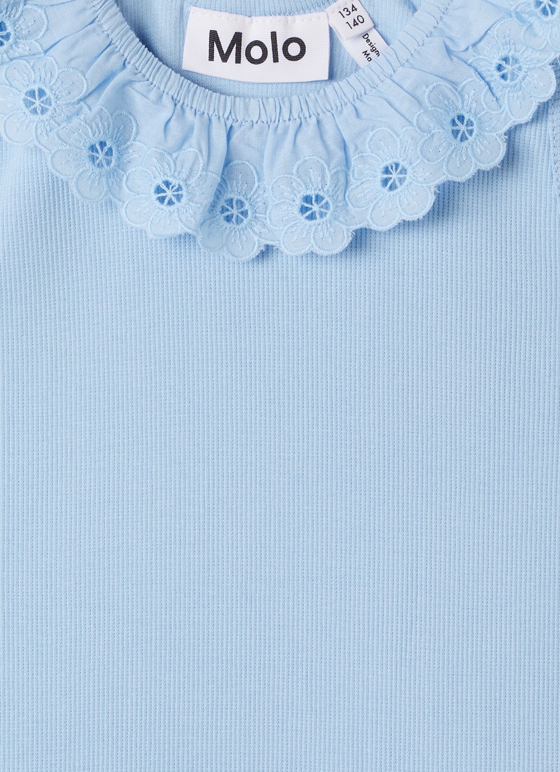 Molo Croco jurk met broderie - detail 3 blauwgrijs