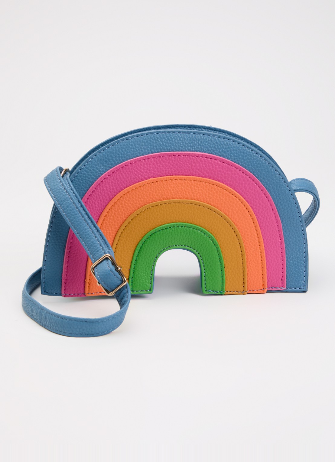 Molo Crossbodytas met verstelbare schouderriem - voorkant 4 staalblauw