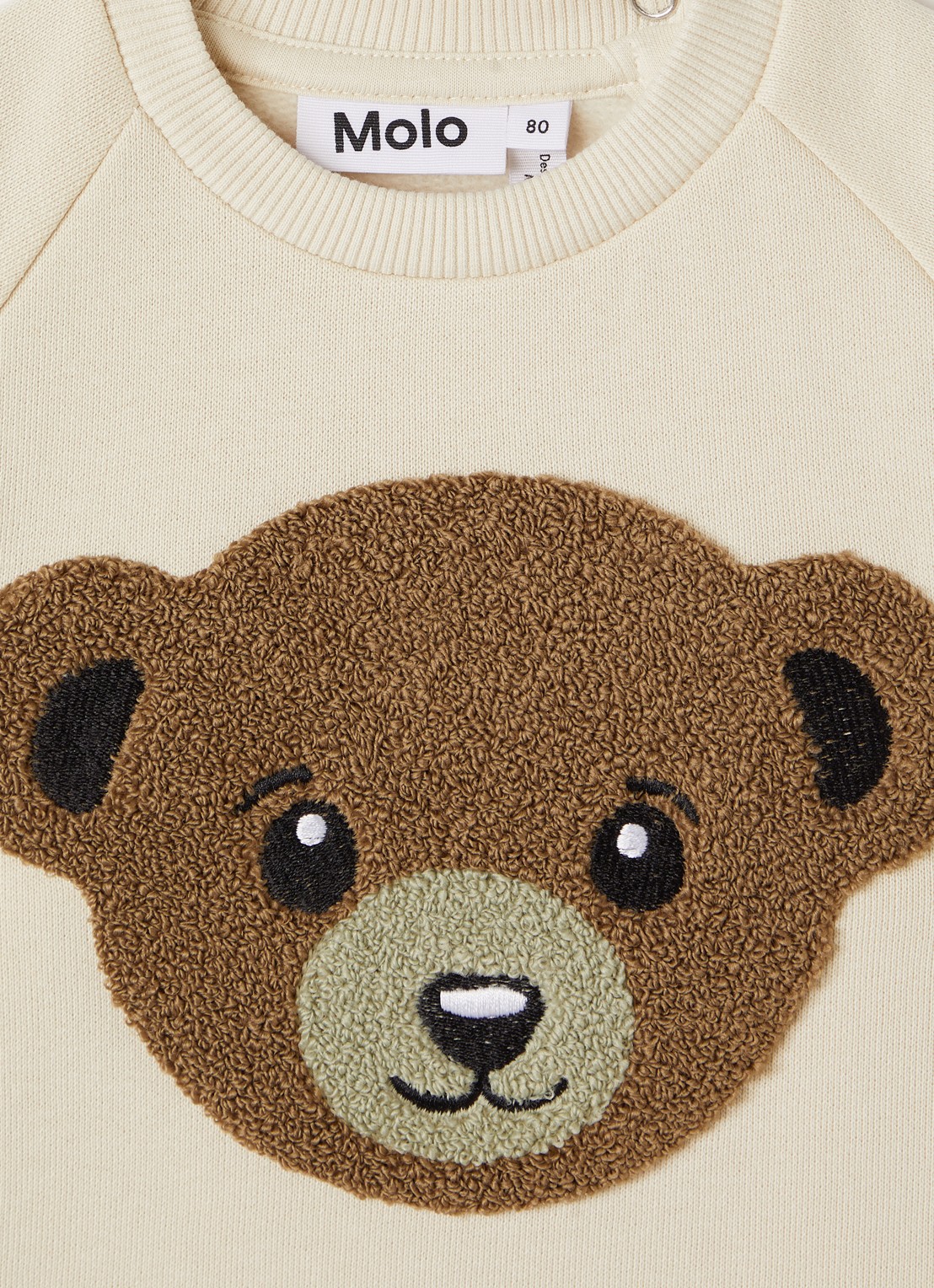 Molo Disc sweater met print - detail beige