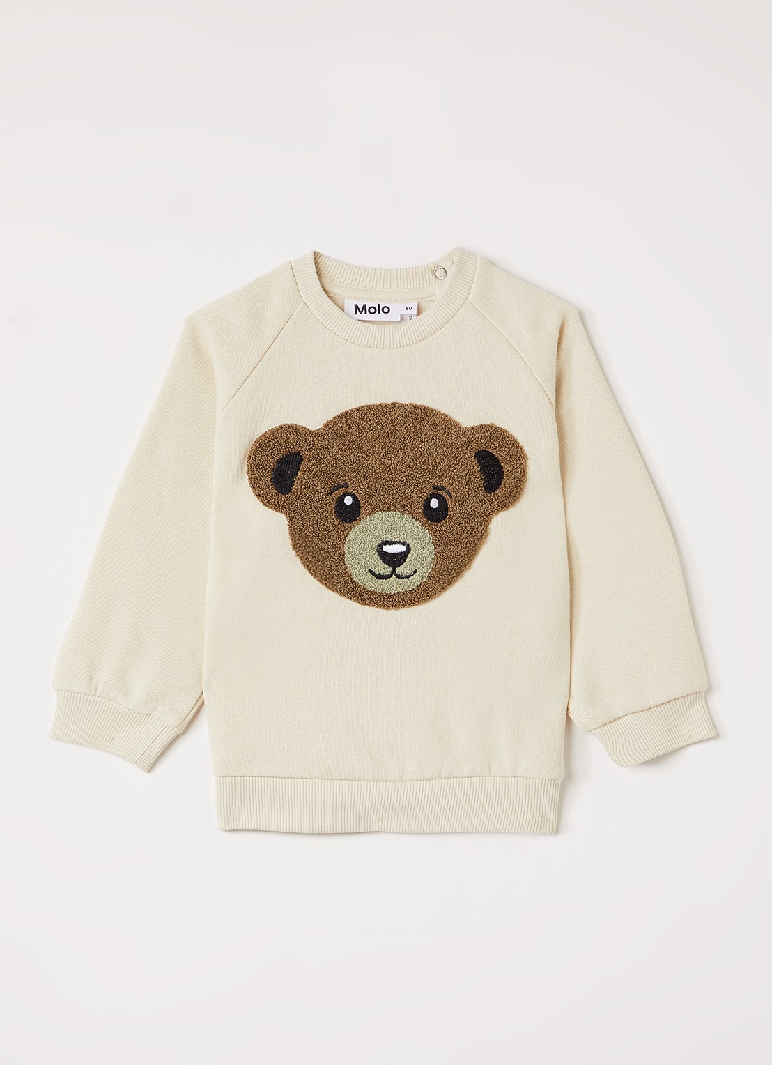 Molo Disc sweater met print - voorkant 2 beige