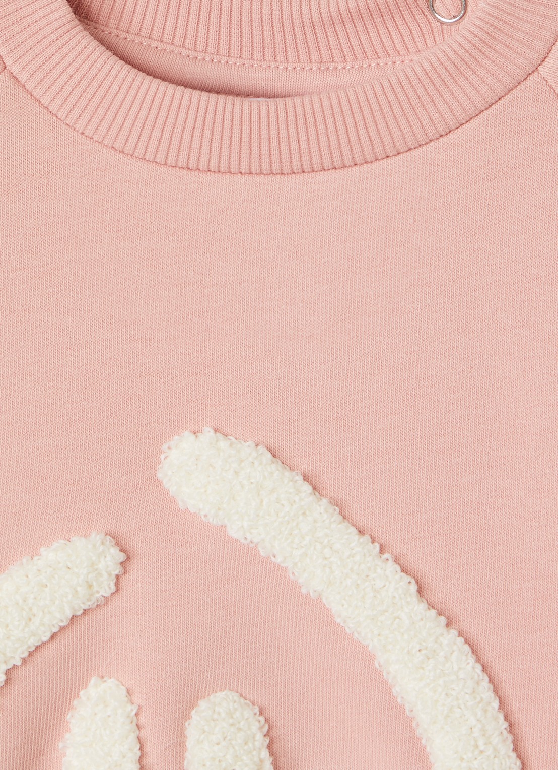 Molo Disc sweater met print - detail oudroze