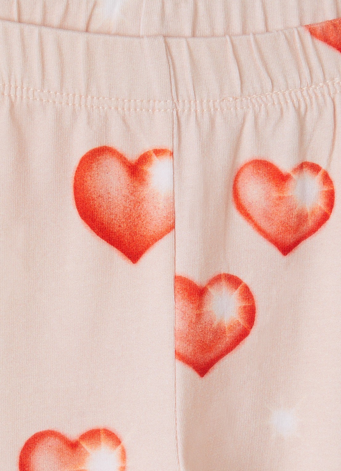 Molo Elas legging met print - detail lichtroze