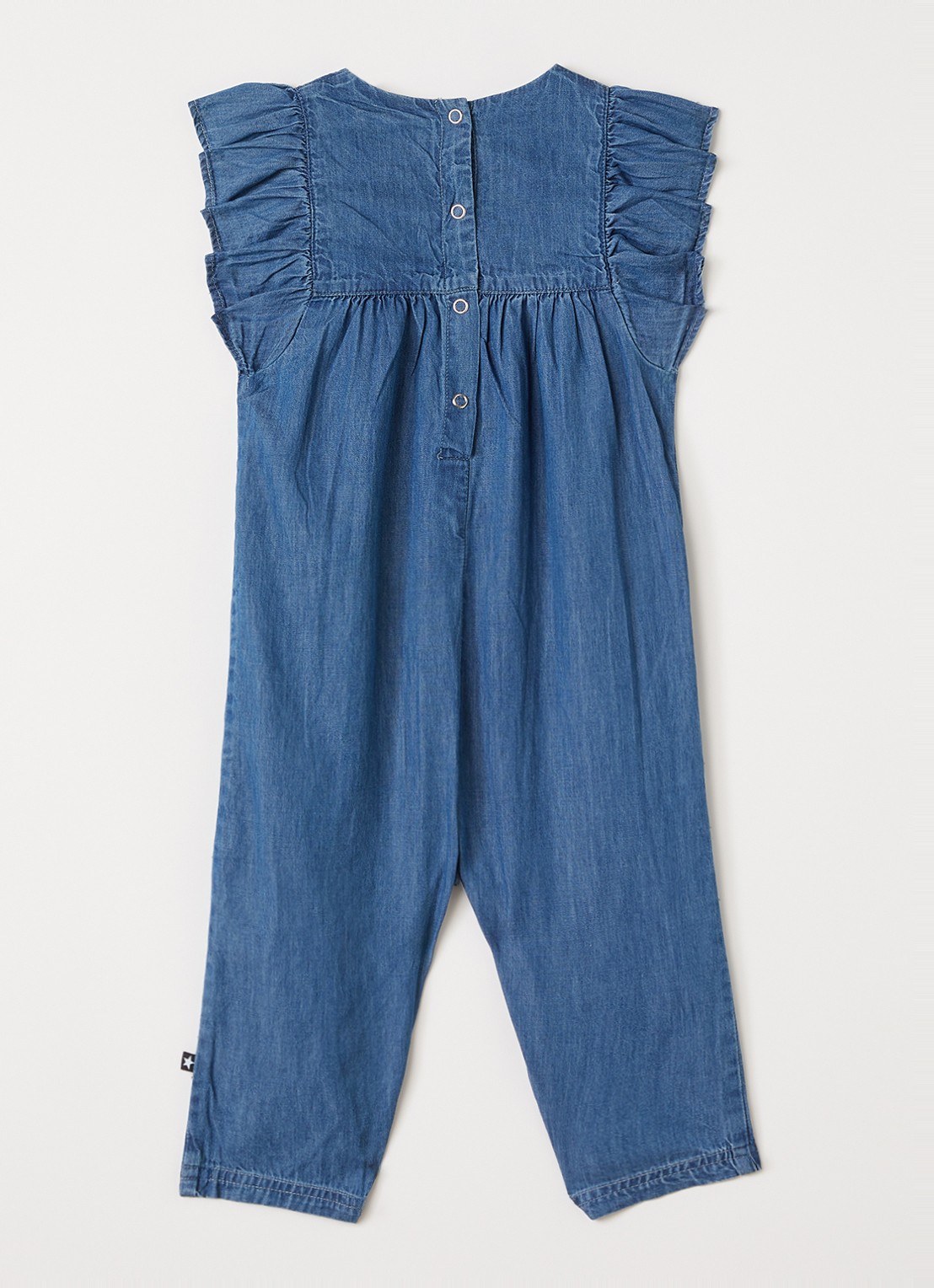 Molo Fifi babypak van chambray - voorkant 3 indigo