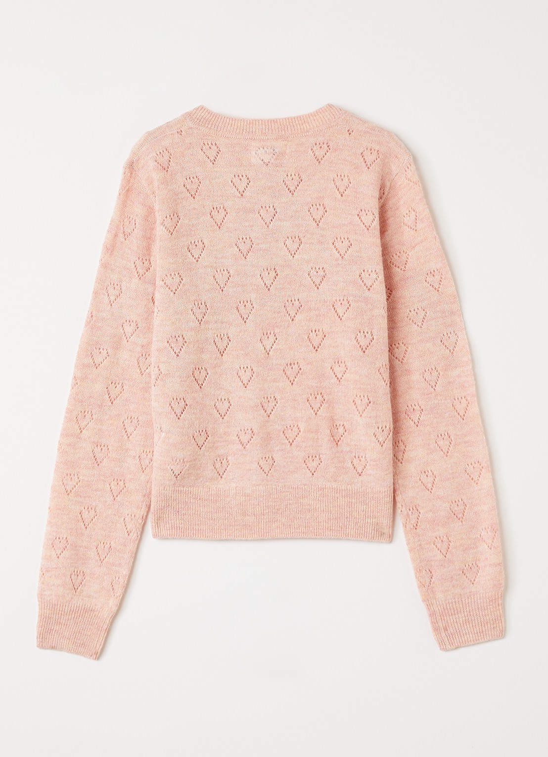 Molo Gillian fijngebreid vest in alpaca wolblend - achterkant 3 zalmroze