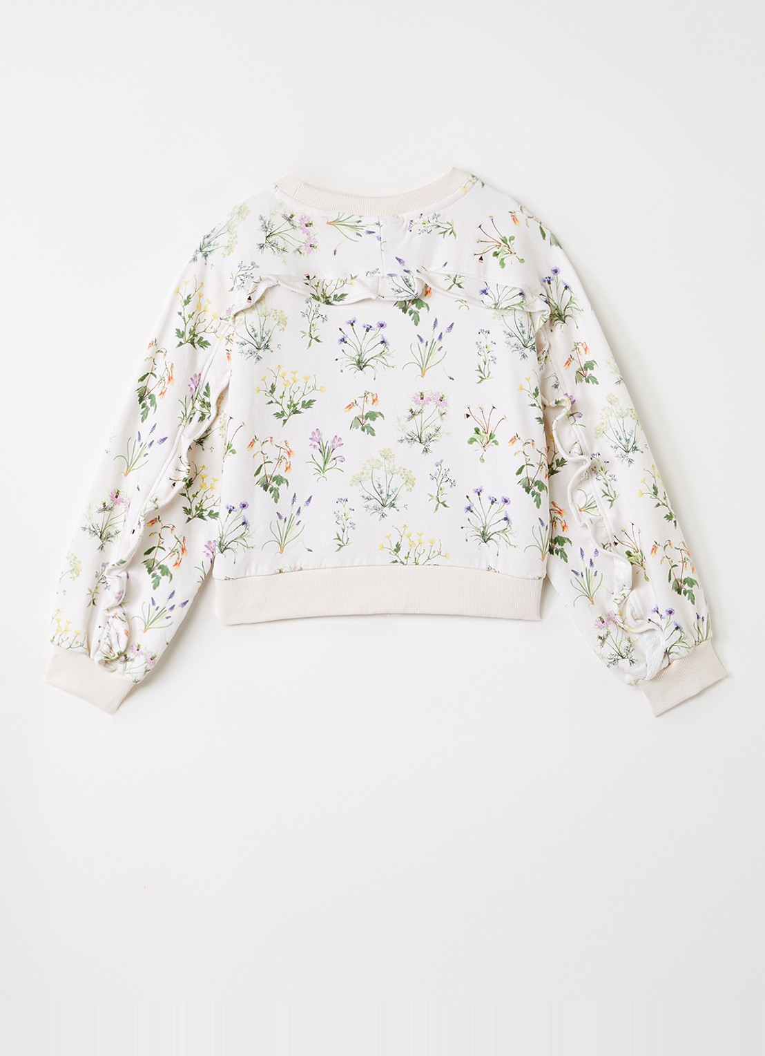 Molo Mabel sweater met bloemenprint - voorkant 2 creme