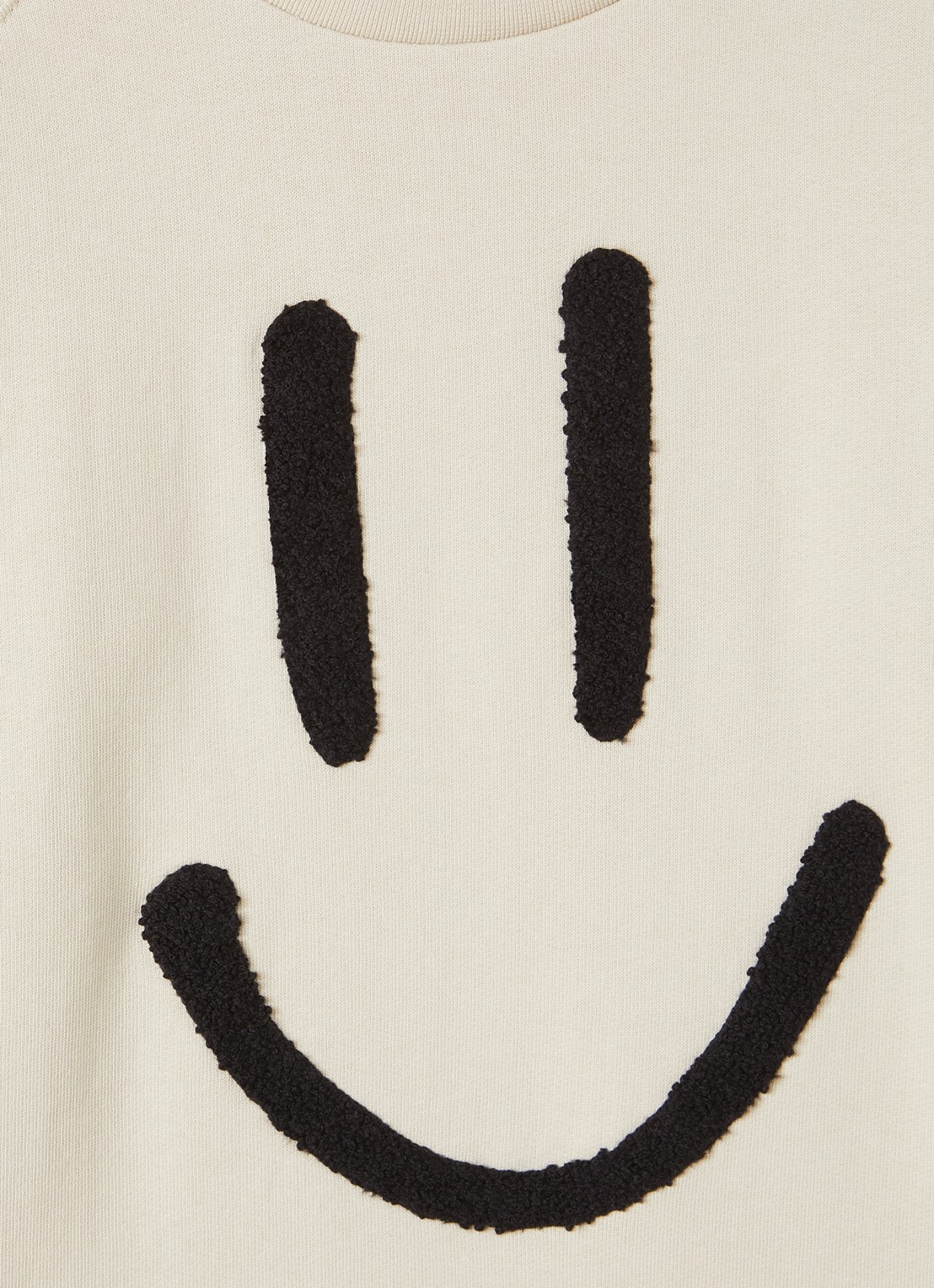 Molo Mike sweater met borduring - detail beige