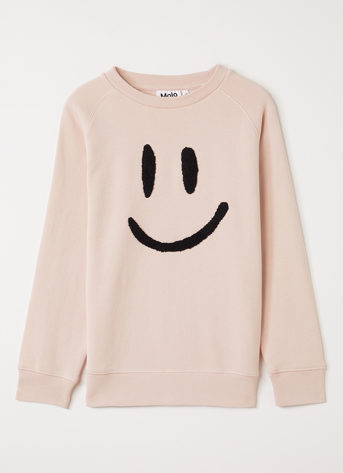 Molo Mike sweater met borduring - voorkant lichtroze