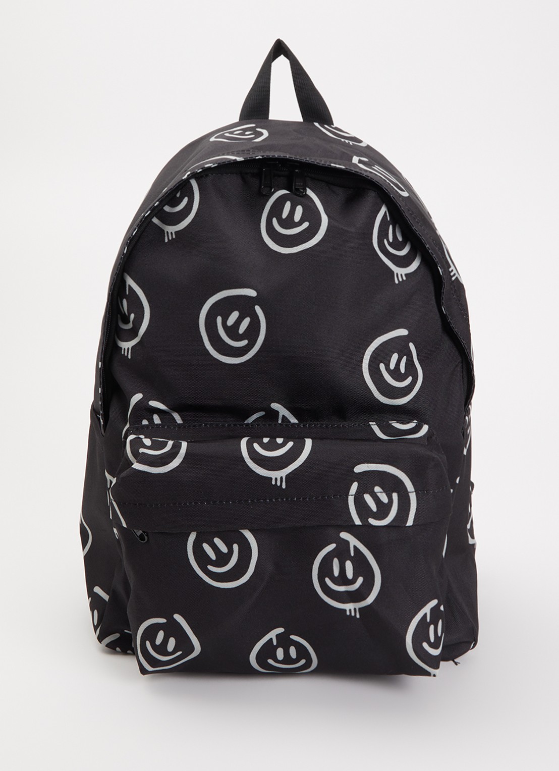 Molo Mio rugzak met print en 12 inch laptopvak - voorkant 2 zwart
