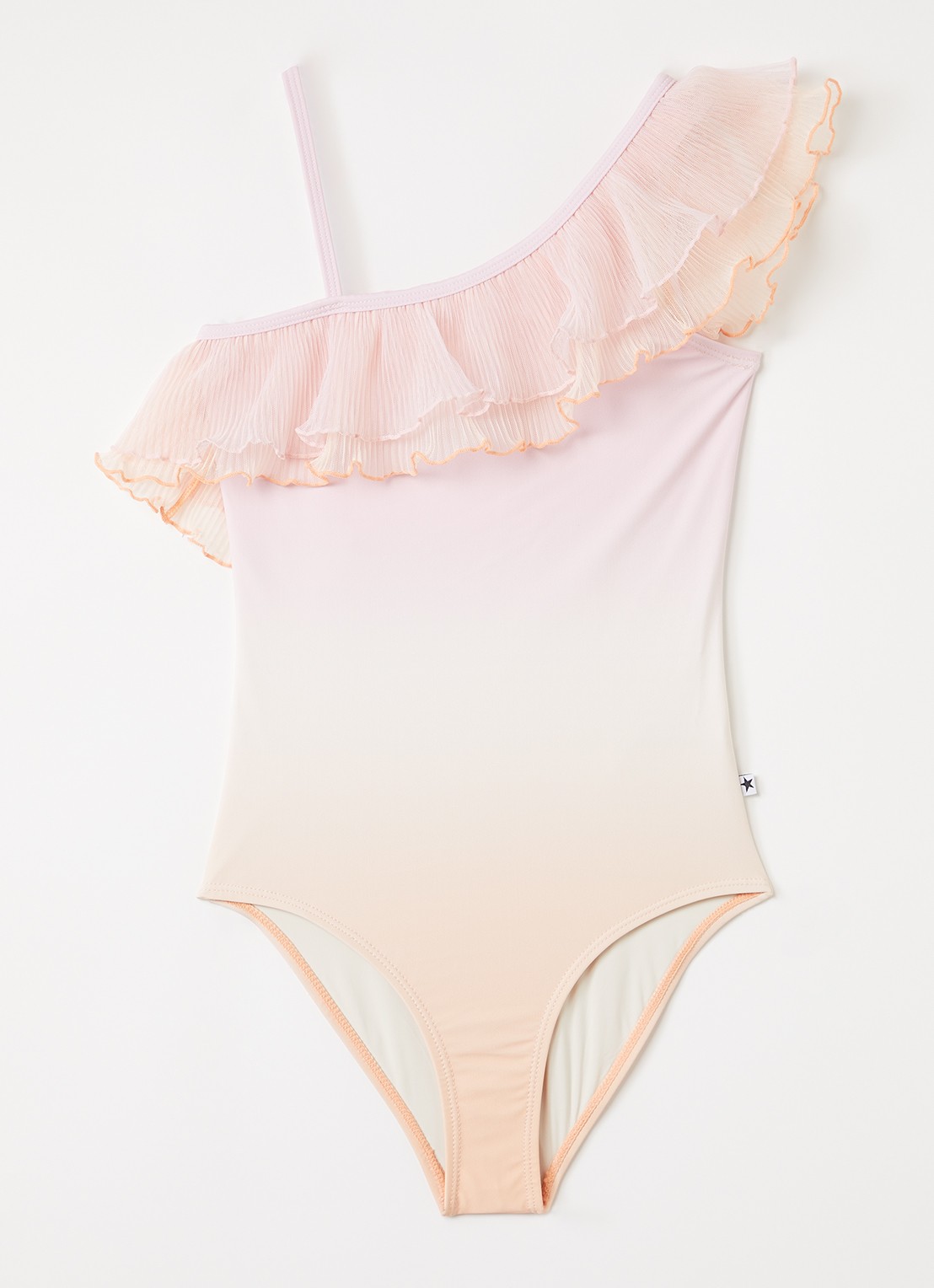 Molo Nilla badpak met dip-dye dessin - voorkant roze