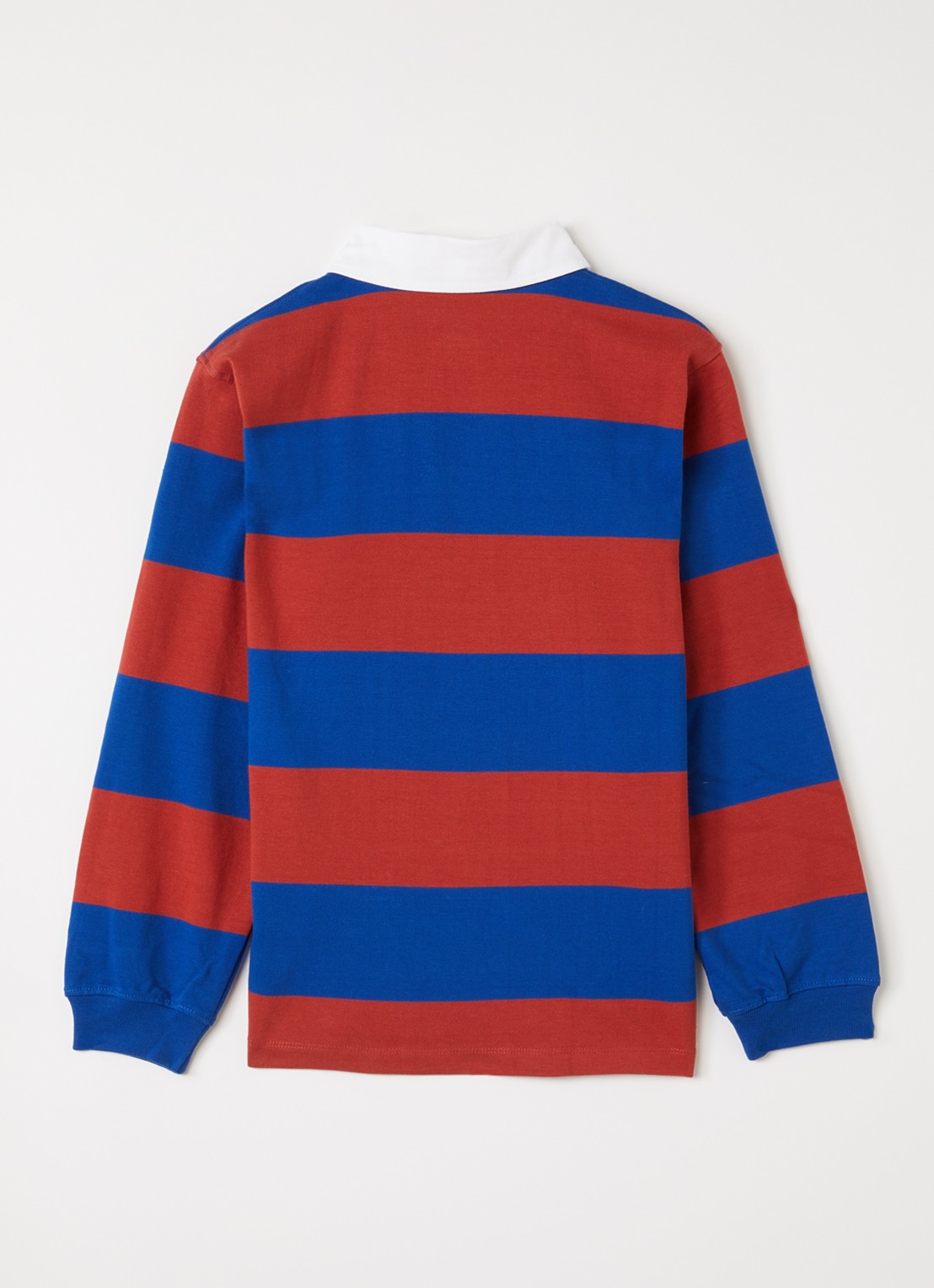 Molo Relz polo met streepprint - voorkant 2 rood
